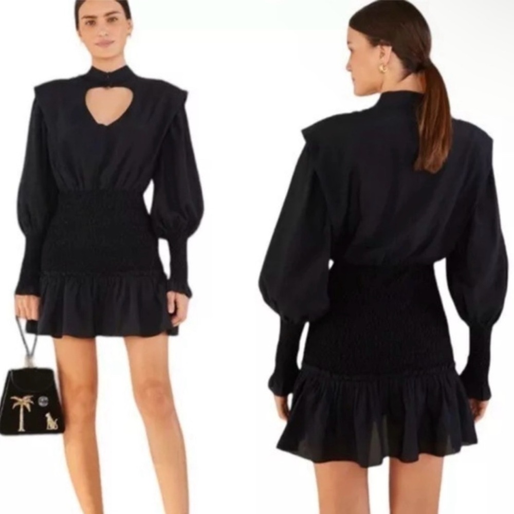 Elegant Black Dress with Heart Cutout